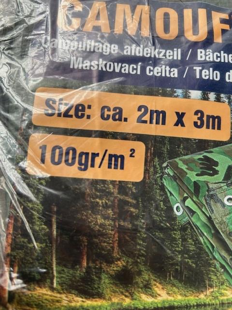 camouflage afdekzeil, Ophalen of Verzenden, Nieuw, 5 tot 10 m², Zeil