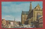 Haarlem - Grote Kerk (Bus, veel auto's) - 1967, Ophalen of Verzenden, 1960 tot 1980, Gelopen, Noord-Holland