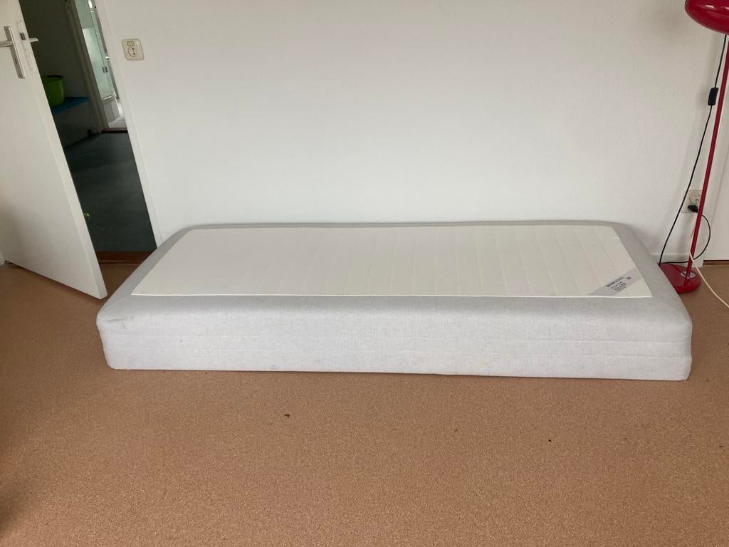 Twee IKEA Sultan Silsand boxsprings, 80x200, Ophalen, Overige materialen, Tweepersoons, Zo goed als nieuw