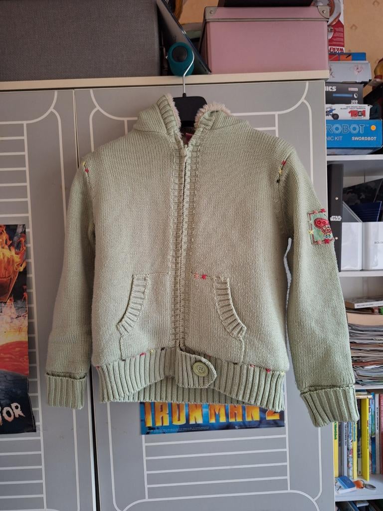 Borgvest maat 134, Meisje, Trui of Vest, Ophalen of Verzenden, Zo goed als nieuw