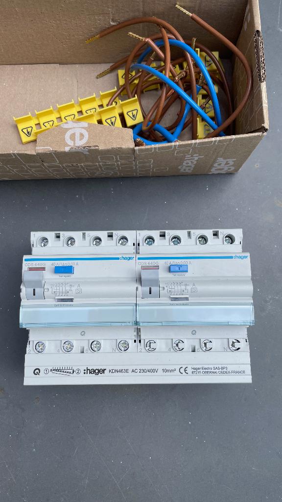 Hager Aardlekschakelaars, Ophalen of Verzenden, Nieuw, Schakelaar