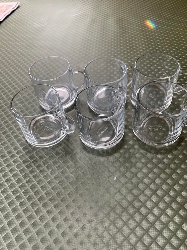 Douwe Egberts Pickwick theeglazen 10 stuks, Ophalen of Verzenden, Overige stijlen, Kop(pen) en/of Schotel(s), Glas