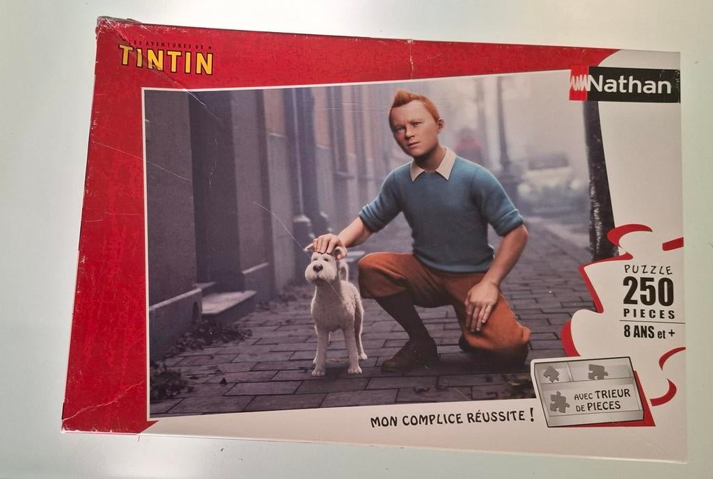 Puzzel Kuifje,  Frans Tintin 250 stukjes, Ophalen of Verzenden, Asterix en Obelix, Zo goed als nieuw