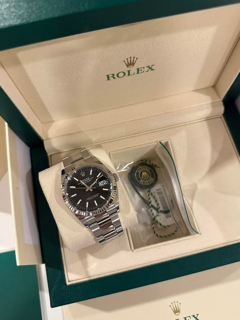 Rolex Datejust 36mm compleet set, als nieuw + garantie, Ophalen, Staal, Rolex, Polshorloge