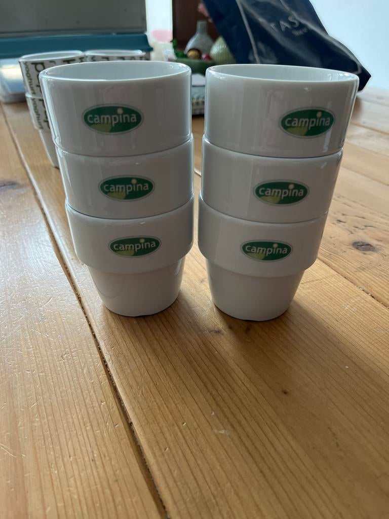 Set van 6 Campina mokken - Schoonhoven keramiek, Huis en Inrichting, Keuken | Servies, Ophalen of Verzenden, Nieuw, Keramiek, Kop(pen) en/of Schotel(s)