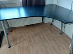 Ikea Galant hoekbureau 120x160 cm - Zwart, Ophalen, In hoogte verstelbaar, Gebruikt, Bureau