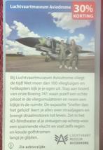 Luchtvaartmuseum Aviodrome Lelystad Voordeelbon, Tickets en Kaartjes, Drie personen of meer, Museumbon