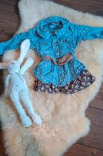 Pillin - Onwijs leuk spijkerjurkje met bloemetjes - Maat 74, Kinderen en Baby's, Babykleding | Maat 74, Ophalen of Verzenden, Meisje