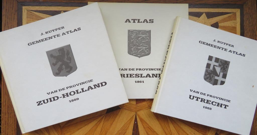 Gemeente Atlas Zuid-Holland, Utrecht en Friesland, Gelezen, Ophalen of Verzenden, Landkaart, 1800 tot 2000