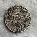 US Air Force WW2 P-38 lightning coin, Verzamelen, Ophalen of Verzenden, Luchtmacht, Amerika, Embleem of Badge