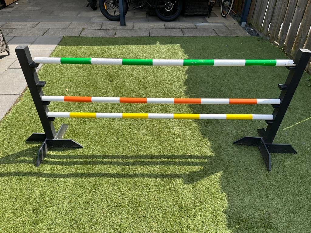 Mini jump hindernis set 3 balken, Dieren en Toebehoren, Ophalen, Zo goed als nieuw, Springen