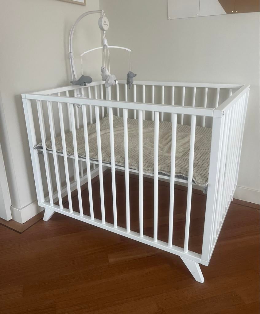 Bopita Retro box wit, Kinderen en Baby's, Boxen, Ophalen, Gebruikt, Vierkant, In hoogte verstelbaar