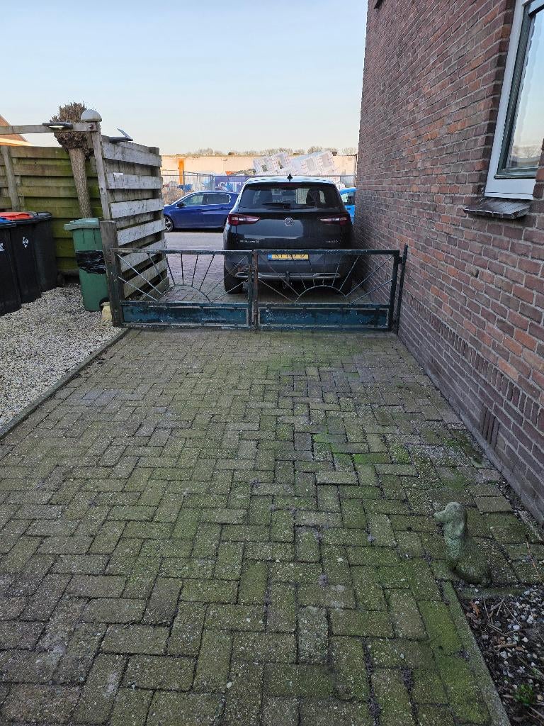 ijzeren hekken poort  280 cm, Tuin en Terras, Ophalen, Gebruikt, 100 tot 150 cm, Draaipoort