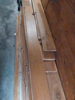 Massief eiken vloer, Doe-het-zelf en Verbouw, Ophalen, Gebruikt, Vloerdelen of -planken, 10 m² of meer