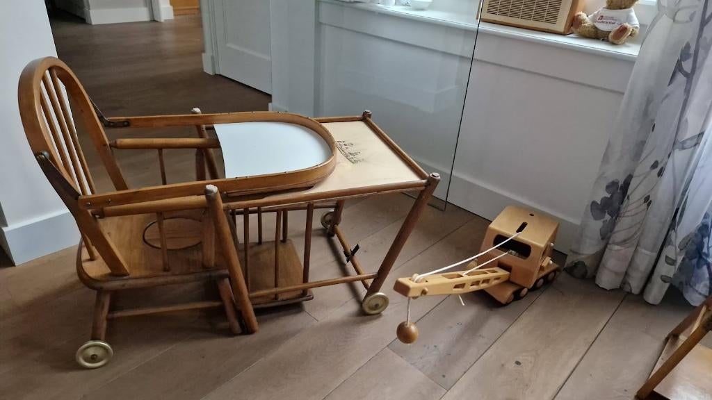 Vintage originele Torck kinderstoel, Ophalen, Gebruikt, Overige typen, Aanschuifbaar