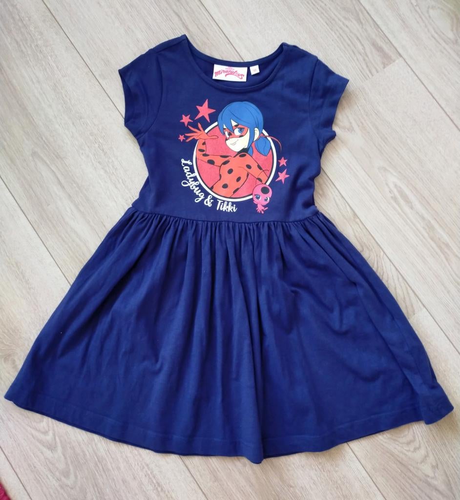 Zgan! Mooie blauwe jurk van Disney miraculous ladybug! Mt.98, Disney, Meisje, Ophalen of Verzenden, Zo goed als nieuw