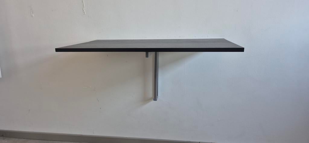 IKEA Opklapbaar Bureau - Zwart Hout - Ruimtebesparend, Ophalen, Gebruikt, IKEA, Modern