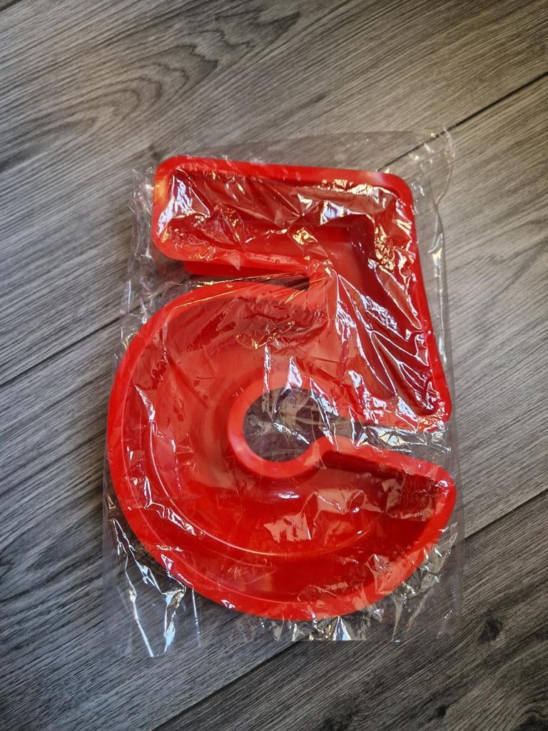 Bakvorm cijfer 5, Ophalen of Verzenden, Versiering