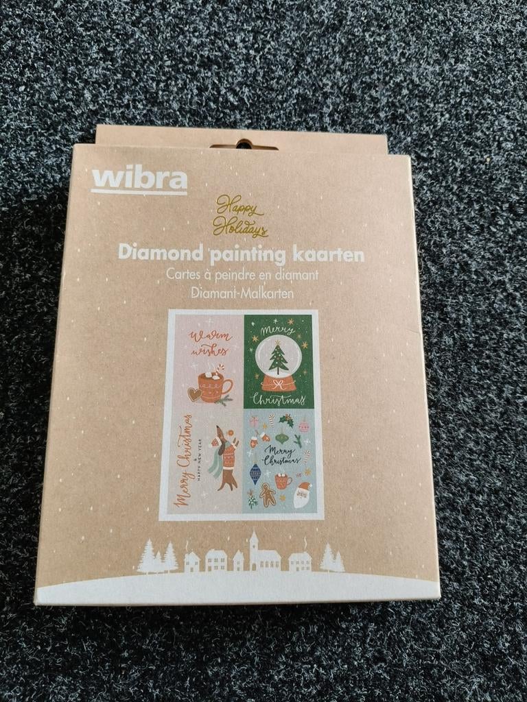 Wibra Diamond Paint kerstkaarten, Hobby en Vrije tijd, Ophalen of Verzenden, Nieuw, Knutselwerk