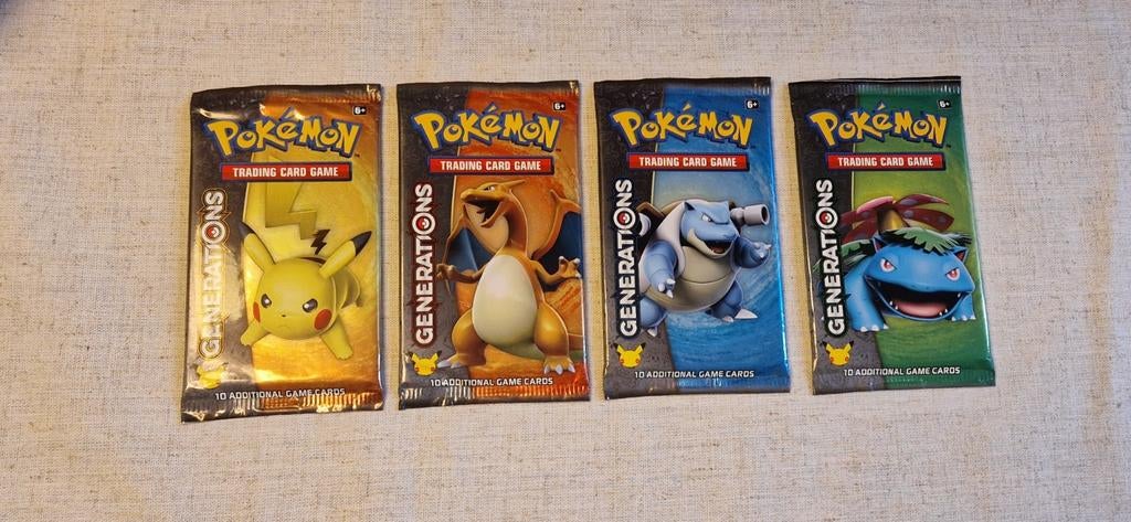 Pokémon Generations Booster Artset (4 boosters) nieuw, Hobby en Vrije tijd, Verzamelkaartspellen | Pokémon, Verzenden, Nieuw, Booster