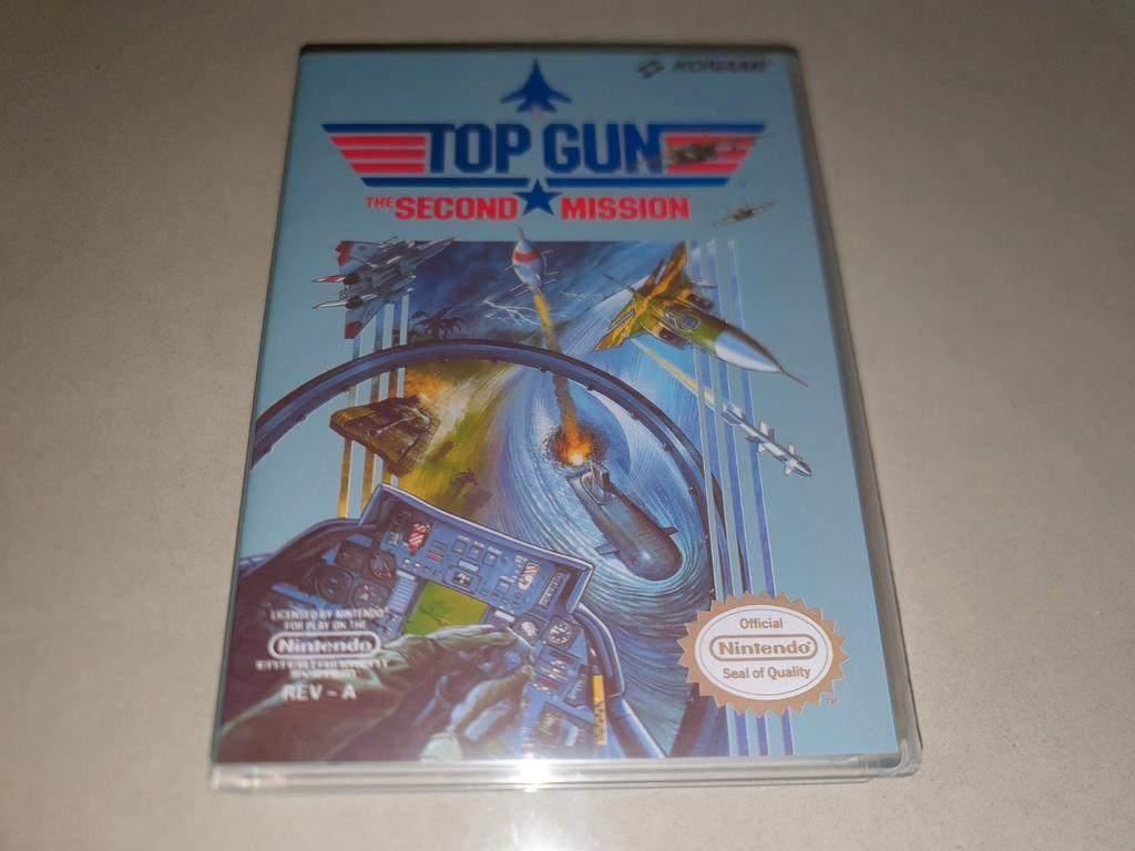 Top Gun Second Mission NES Game Case, Verzenden, 1 speler, Racen en Vliegen, Zo goed als nieuw