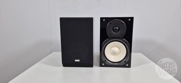 Onkyo D-B8 Luidsprekers | Speakers | Bookshelf | Pianolak, Audio, Tv en Foto, Luidsprekers, Refurbished, Front, Rear of Stereo speakers