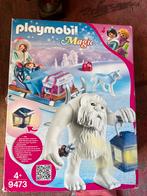 Playmobil Magic yeti slee en wolf in doos, Ophalen of Verzenden, Gebruikt, Los playmobil