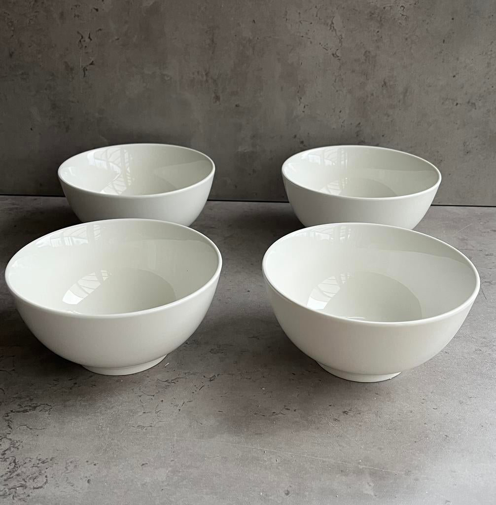 Witte schaaltjes set van 4 - Tokyo design- 600ml, Ophalen of Verzenden, Nieuw, Overige stijlen, Schaal of Schalen