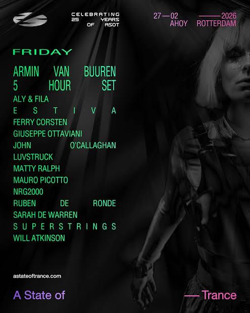 A state of trance 2026 Ahoy, Tickets en Kaartjes, Concerten | Pop, Eén persoon, Februari