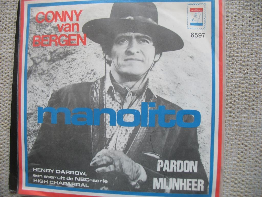 Conny van Bergen - Manolito, Cd's en Dvd's, Vinyl Singles, Gebruikt, 7 inch, Single, Ophalen of Verzenden