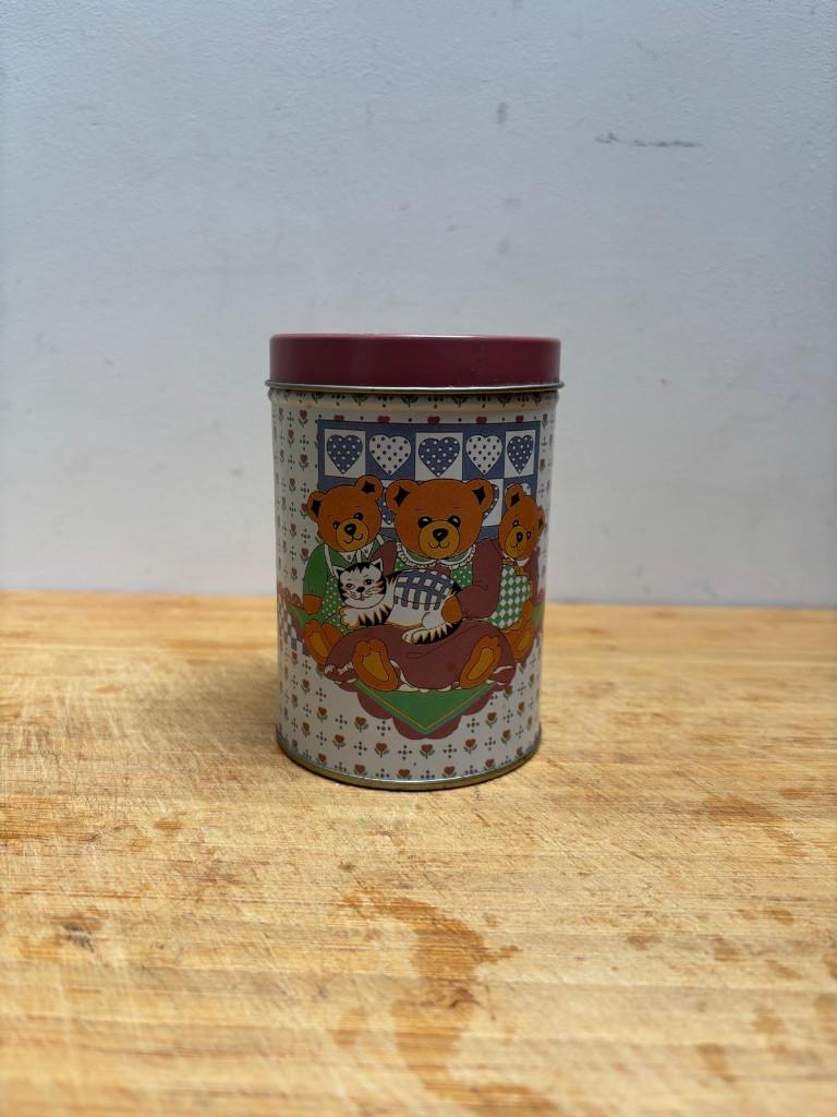 Beren Blik, Rond., Verzamelen, Blikken, Verzenden, Gebruikt, Overige, Overige merken