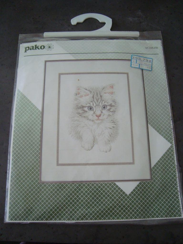 Borduurpakket poes, Ophalen of Verzenden, Nieuw, Handborduren, Borduurpakket