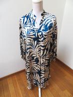 X42 MADE IN ITALY jurk satijn viscose blauw L 42/44, Made in Italy, Blauw, Maat 42/44 (L), Nieuw