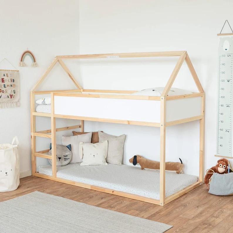 IKEA Kura dakframe van hout, Ophalen, Zo goed als nieuw, Stapelbed