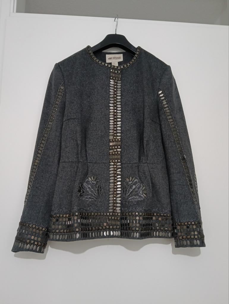 H&M Conscious Collection Jasje met kralen en studs, Maat 38/40 (M), H&M, Ophalen of Verzenden, Zo goed als nieuw