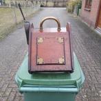 Victoriaanse kolenbak 1880 koper beslag en mahonie hout, Antiek en Kunst, Ophalen