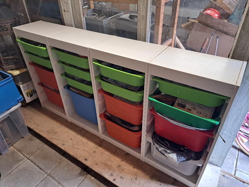 4 Ikea Trofast kasten, Ophalen, Overige materialen, Gebruikt, 5 laden of meer