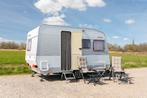 Caravan met luifel(rondom dicht) te huur €40,- per dag, Caravans en Kamperen, 2 aparte bedden, Luifel, Treinzit, Particulier