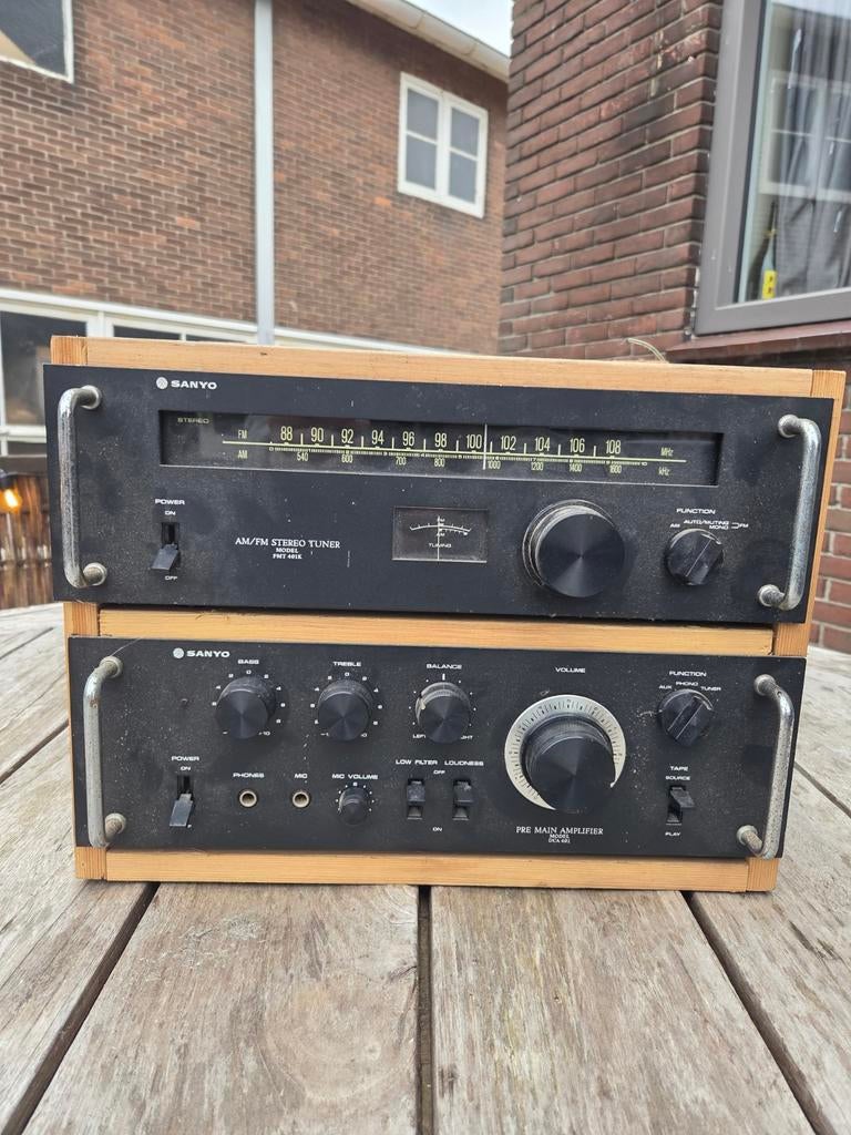 Sanyo versterker met radio, Ophalen of Verzenden, Minder dan 60 watt, Overige merken