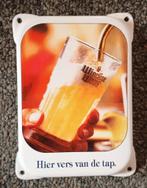 Emaille bord wieckse witte bier, Verzamelen, Ophalen of Verzenden, Reclamebord