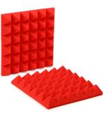 NIEUW Akoestische schuim panelen foam rood studio, Ophalen of Verzenden