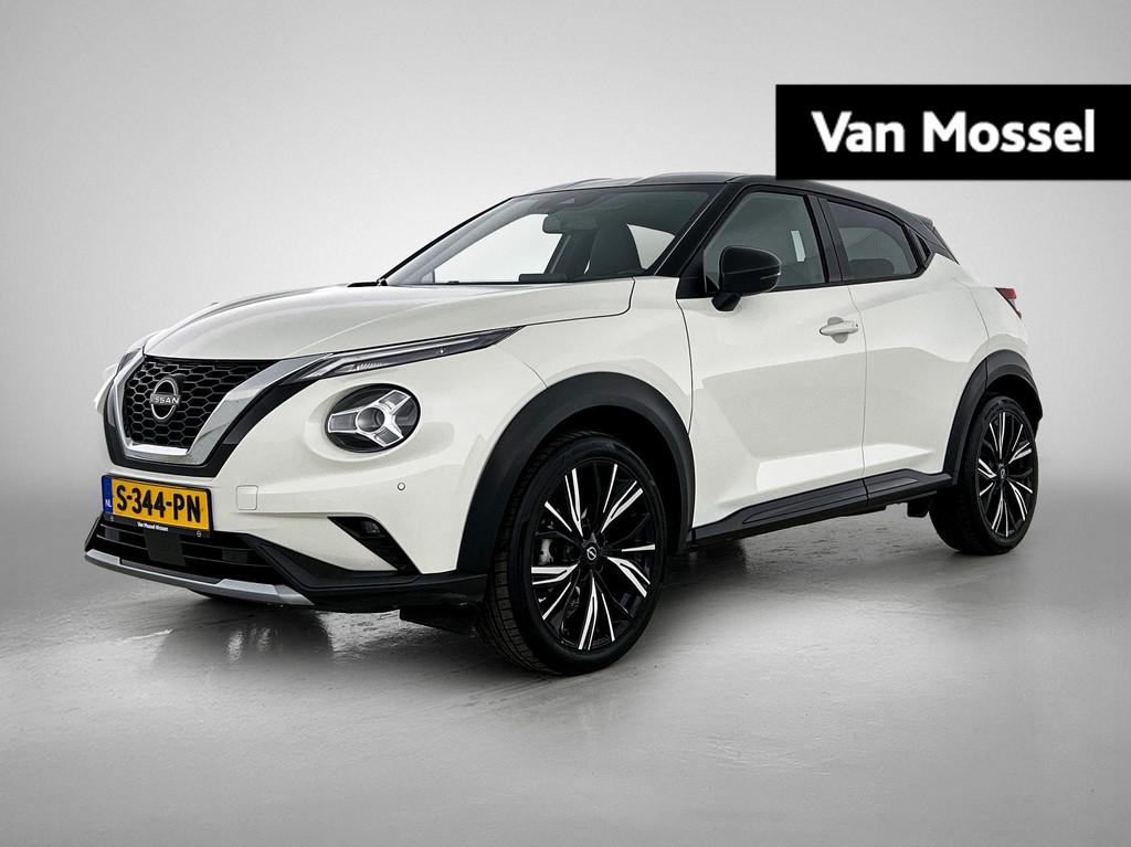 Nissan Juke 1.0 DIG-T N-Design 114PK | Automaat | Navigatie, Auto's, Nissan, Stof, Wit, Origineel Nederlands, Bedrijf