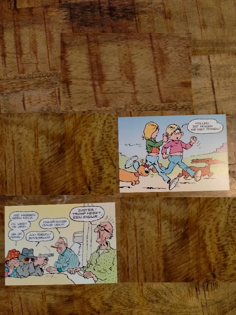 Jan Jans en de kinderen Jan Kruis ansichtkaarten vintage, Verzamelen, Stripfiguren, Zo goed als nieuw, Overige typen, Overige figuren