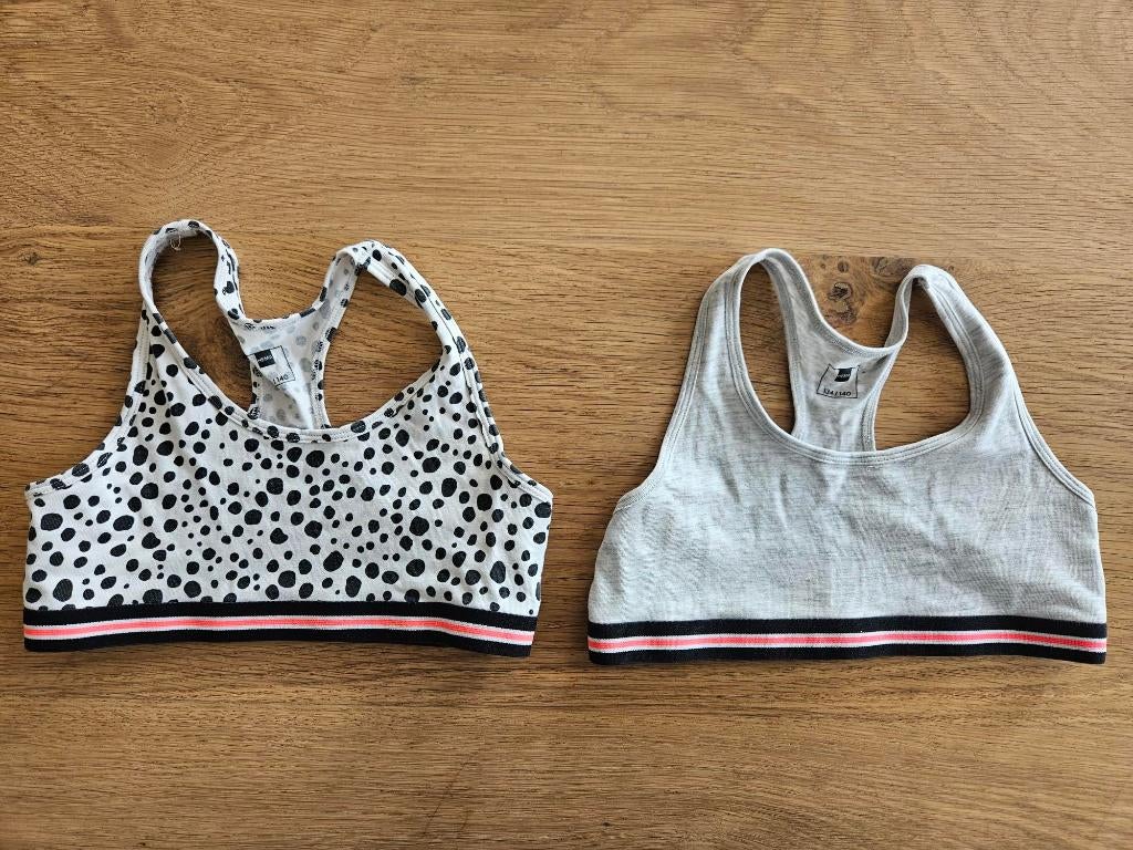 2 topjes van Hema maat 134/140, Kinderen en Baby's, Kinderkleding | Maat 134, Nacht- of Onderkleding, Gebruikt, Meisje, Ophalen of Verzenden