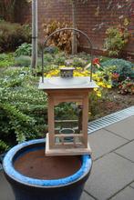 windlicht retro voor binnen of buiten o.a. voor waxinelicht, Gebruikt, 25 tot 50 cm, Ophalen of Verzenden, Kandelaar