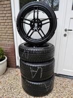 Zwart setje Porsche 911 velgen met winterbanden (19inch), Auto-onderdelen, Banden en Velgen, Banden en Velgen, Winterbanden, 235 mm