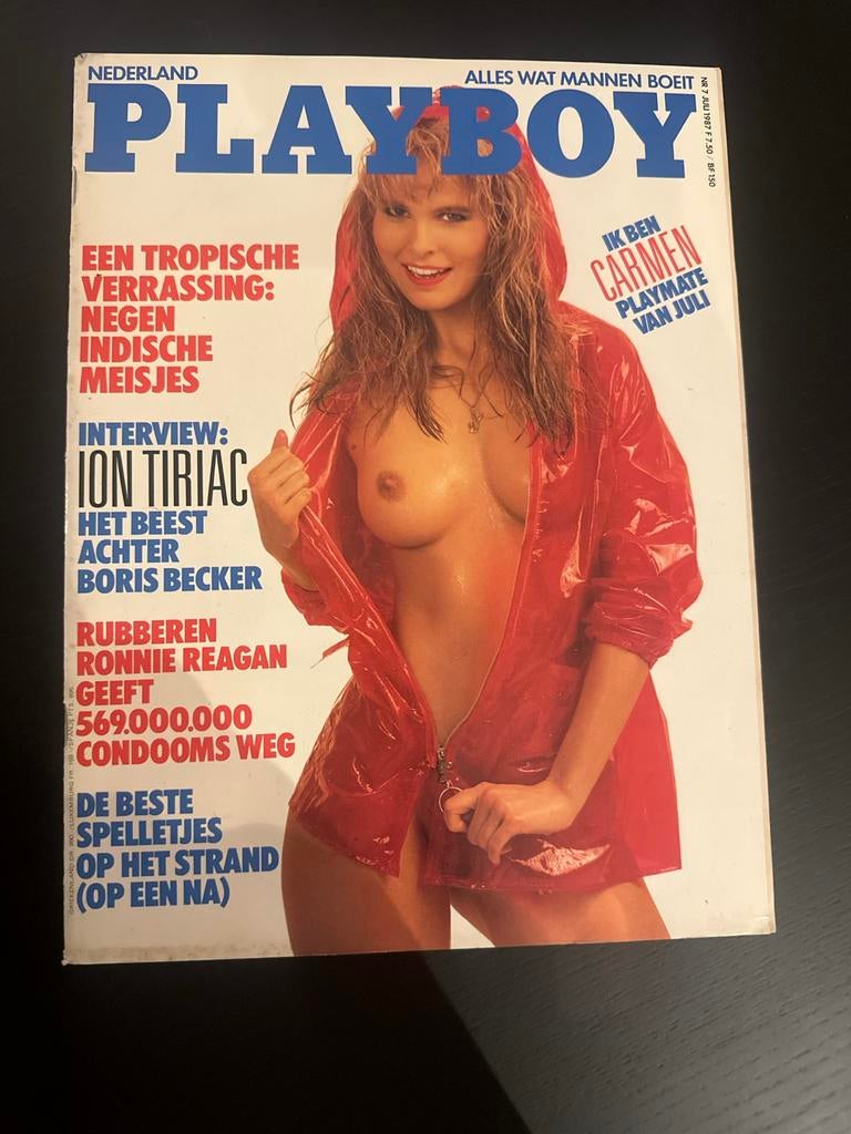 Playboy Magazine Nederland - Juli 1987 - Carmen, Boeken, Ophalen of Verzenden, Gelezen, Overige typen
