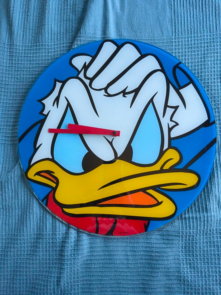 Donald Duck Wandklok - Disney Collectible, Huis en Inrichting, Ophalen of Verzenden, Gebruikt, Analoog, Wandklok