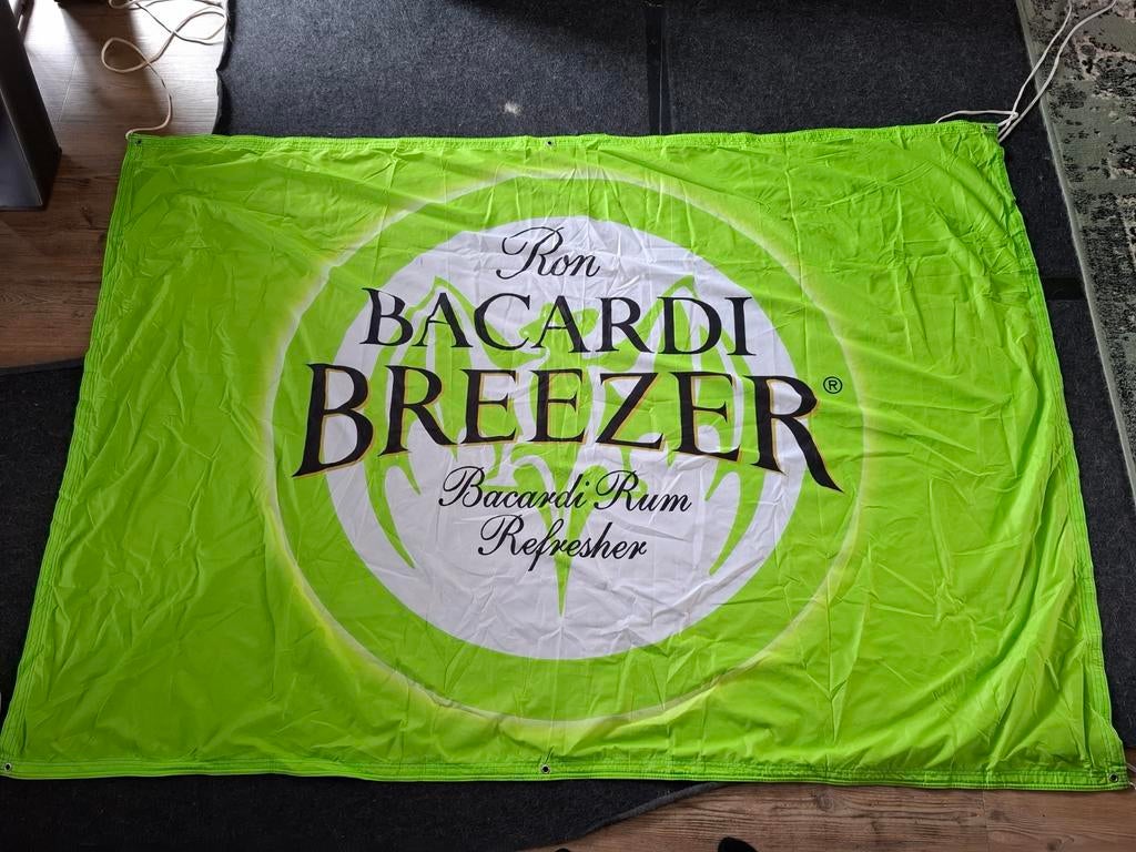 Bacardi Breezer vlag, Verzamelen, Ophalen of Verzenden, Reclamebord