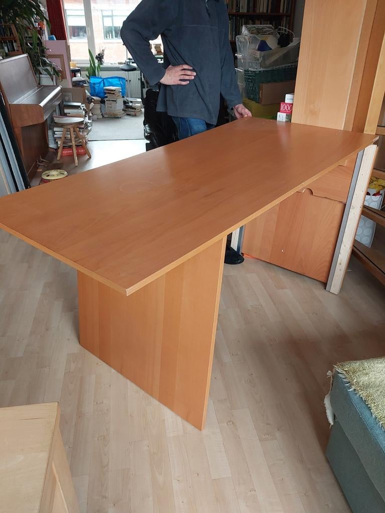 Groot ikea bureau, opklapbaar gemaakt, Ophalen, In hoogte verstelbaar, Gebruikt